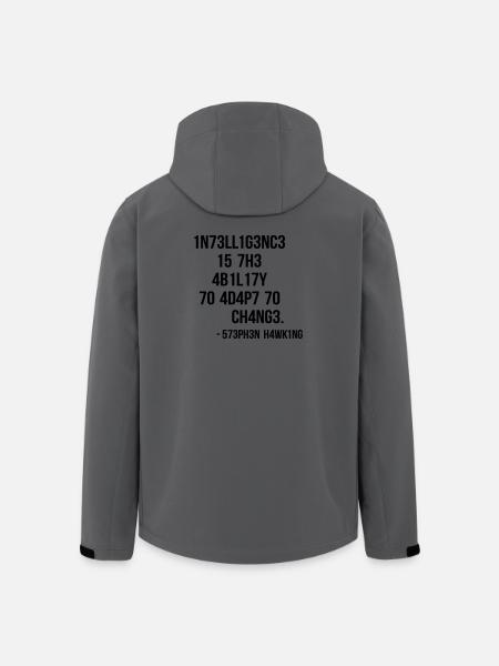 nerd & geek shirt: leetspeak - Recycelte Männer Softshell-Jacke von Stanley/Stella - Anthrazit