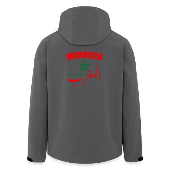Morocco national football team - Men’s Recycled Softshell Jacket by Stanley/Stella - anthracite - Back - AI Model Male 185 light (185cm)