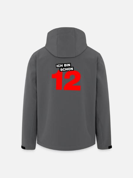 Ich bin schon 12 - Recycelte Männer Softshell-Jacke von Stanley/Stella - Anthrazit