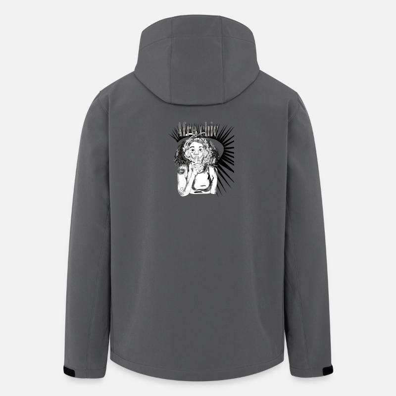 Afro-Chic-Vecter-Kunst - Recycelte Männer Softshell-Jacke von Stanley/Stella - Anthrazit
