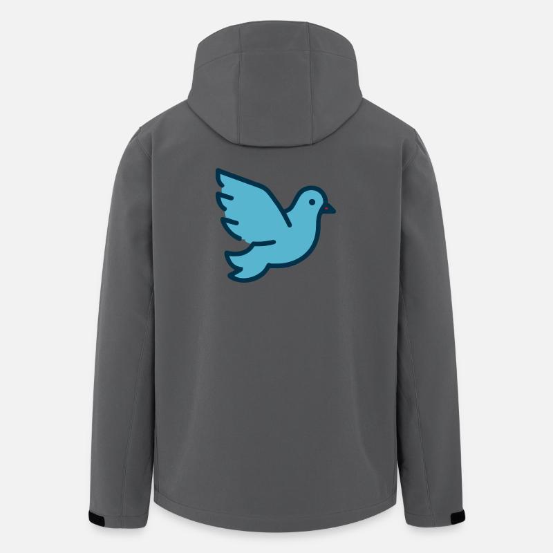 Taube - Recycelte Männer Softshell-Jacke von Stanley/Stella - Anthrazit