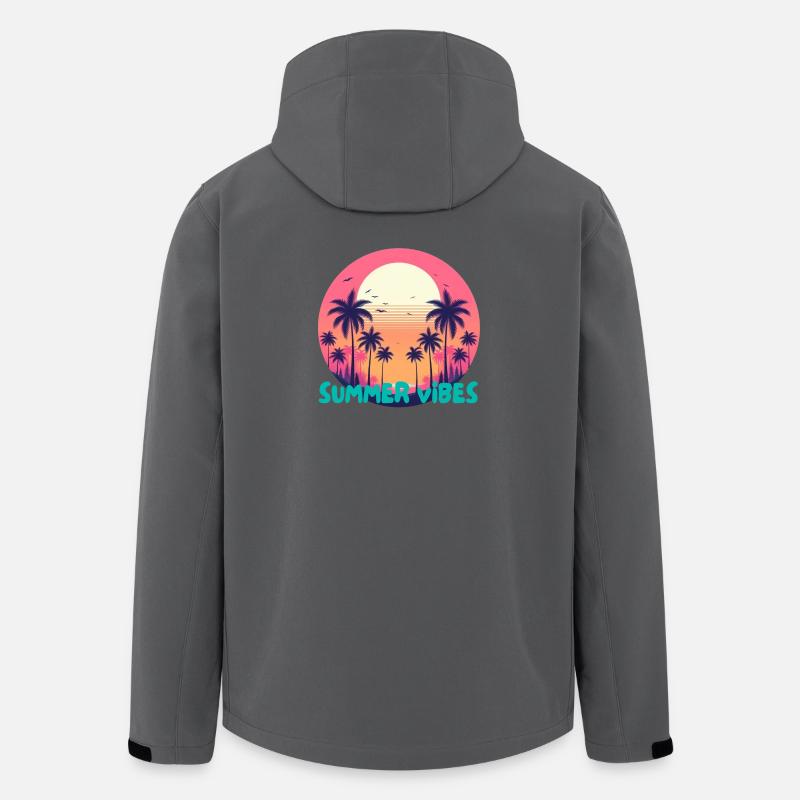Sommer-Vibes - Recycelte Männer Softshell-Jacke von Stanley/Stella - Anthrazit
