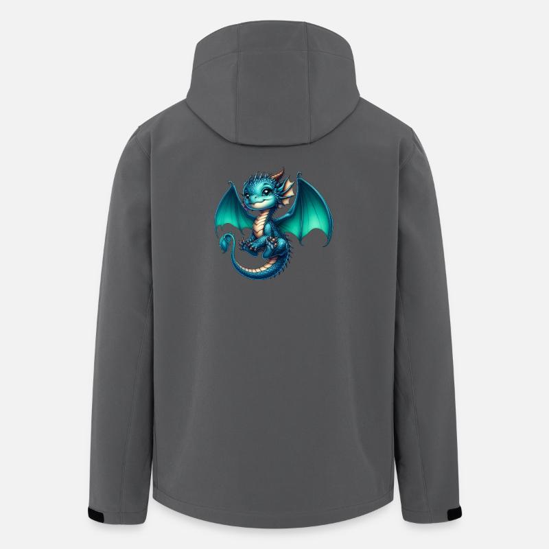 Drache - Recycelte Männer Softshell-Jacke von Stanley/Stella - Anthrazit
