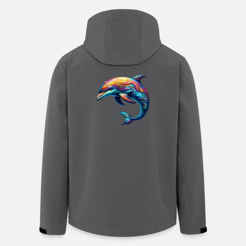 Delfin - Recycelte Männer Softshell-Jacke von Stanley/Stella - Anthrazit