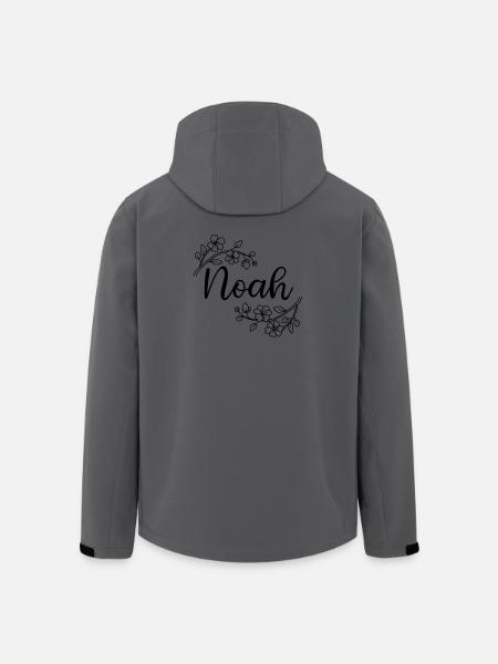 Noah | Name of Name | Vectorgraphic ! - Men’s Recycled Softshell Jacket by Stanley/Stella - anthracite