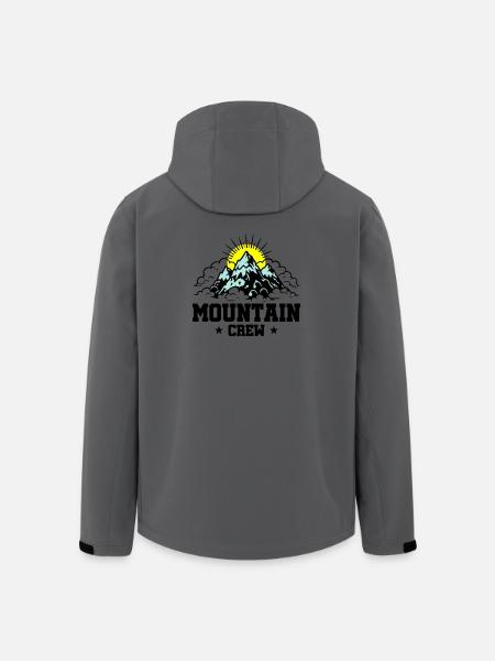 Mountain Crew Mountains - Men’s Recycled Softshell Jacket by Stanley/Stella - anthracite