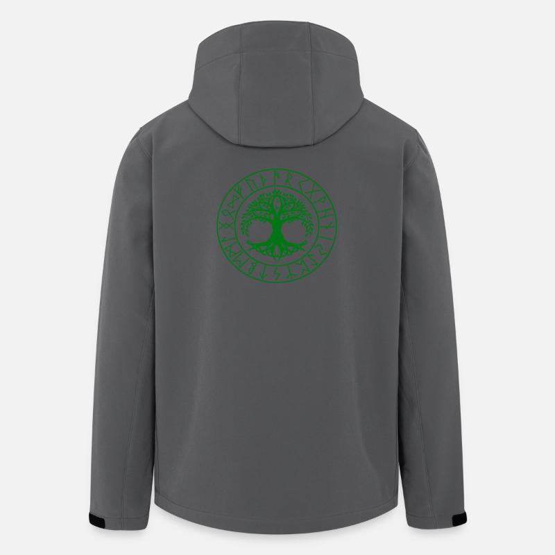 Viking Tree Celtic Knot - Men’s Recycled Softshell Jacket by Stanley/Stella - anthracite