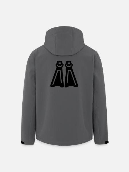 Tauchflossen - Recycelte Männer Softshell-Jacke von Stanley/Stella - Anthrazit