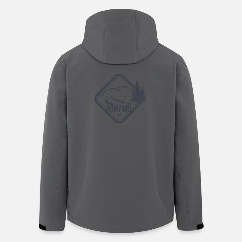 Perry Hill Bergrücke - Recycelte Männer Softshell-Jacke von Stanley/Stella - Anthrazit