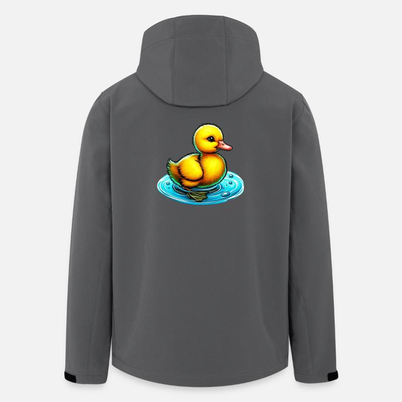 Duckling Duck Duck Duck - Men’s Recycled Softshell Jacket by Stanley/Stella - anthracite