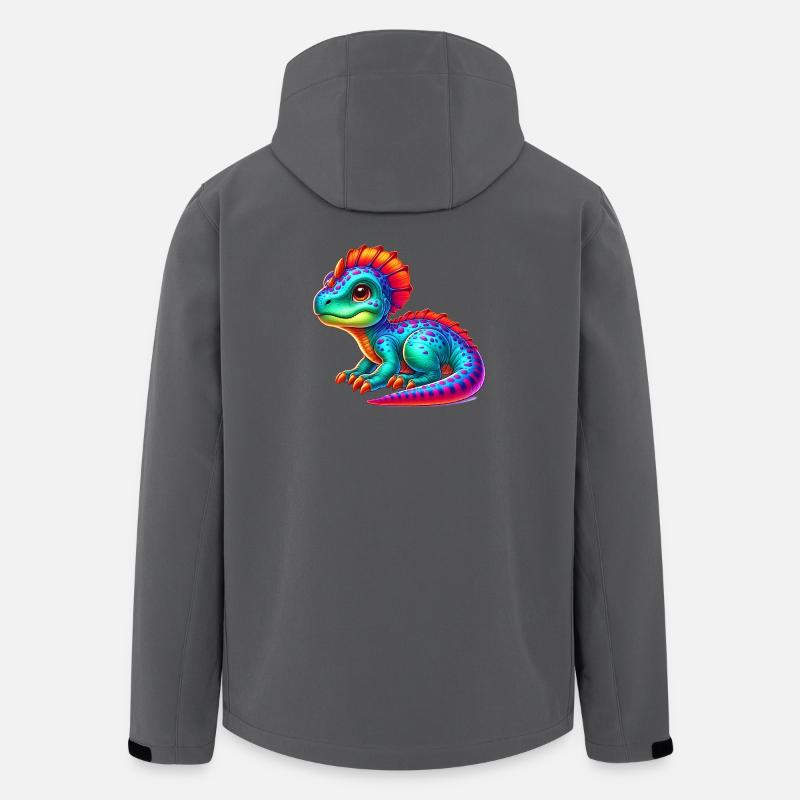 Dinosaur - Men’s Recycled Softshell Jacket by Stanley/Stella - anthracite