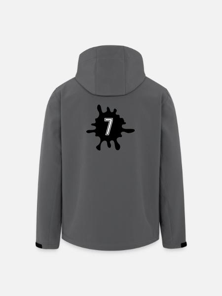 Blobs 7 Number - Men’s Recycled Softshell Jacket by Stanley/Stella - anthracite