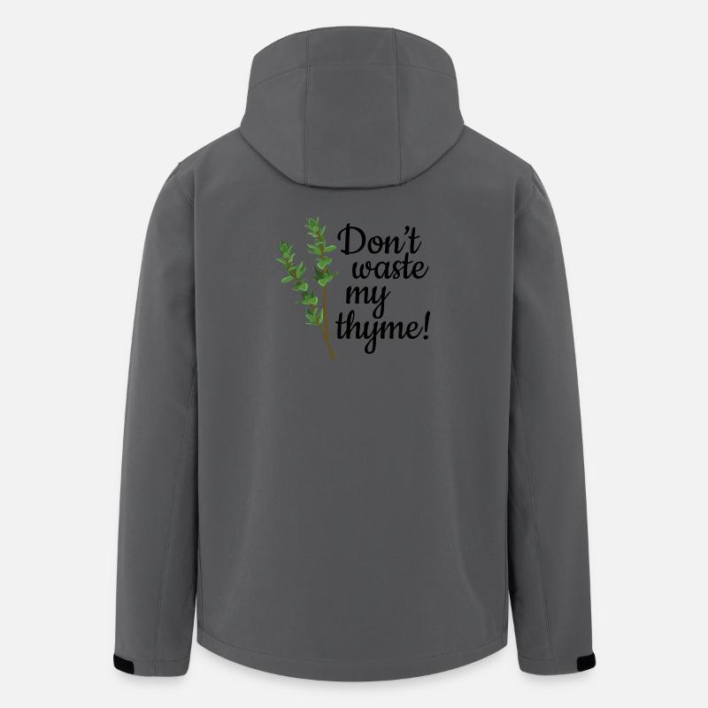 Don't Waste My Thyme - Recycelte Männer Softshell-Jacke von Stanley/Stella - Anthrazit