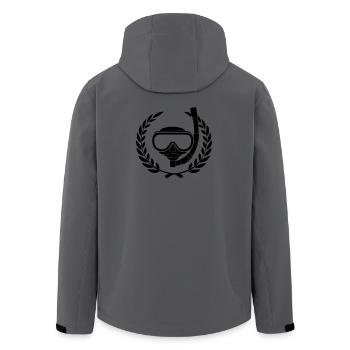 Snorkel goggles in laurel wreath - Men’s Recycled Softshell Jacket by Stanley/Stella - anthracite - Back - AI Model Male 185 light (185cm)