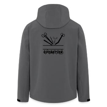 Operation Name Banner Naht - Recycelte Männer Softshell-Jacke von Stanley/Stella - Anthrazit - Hinten - AI Model Male 185 light (185cm)