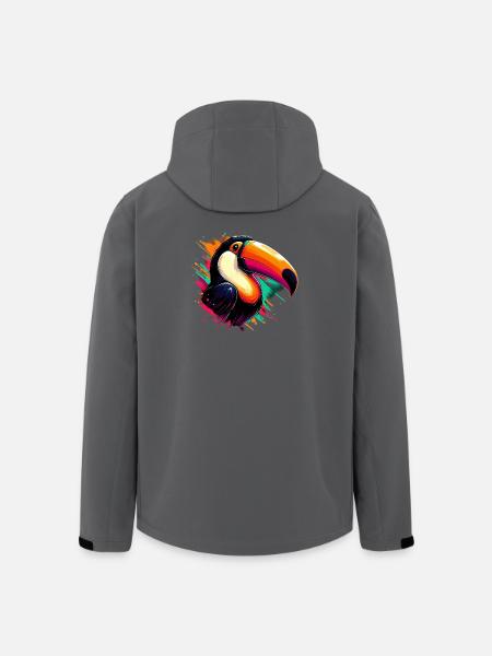Toucan - Veste softshell homme en polyester recyclé Stanley/Stella - charbon