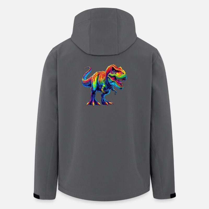Dinosaur - Men’s Recycled Softshell Jacket by Stanley/Stella - anthracite