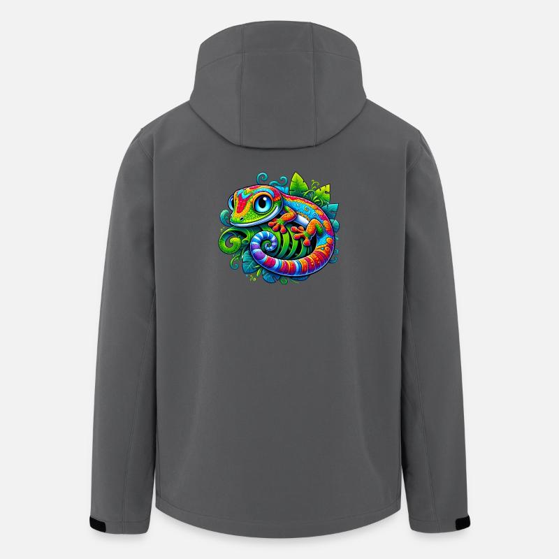 Gecko - Recycelte Männer Softshell-Jacke von Stanley/Stella - Anthrazit