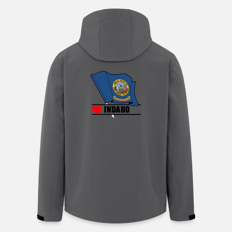 Hinweis Indaho Herz INDAHO - Recycelte Männer Softshell-Jacke von Stanley/Stella - Anthrazit