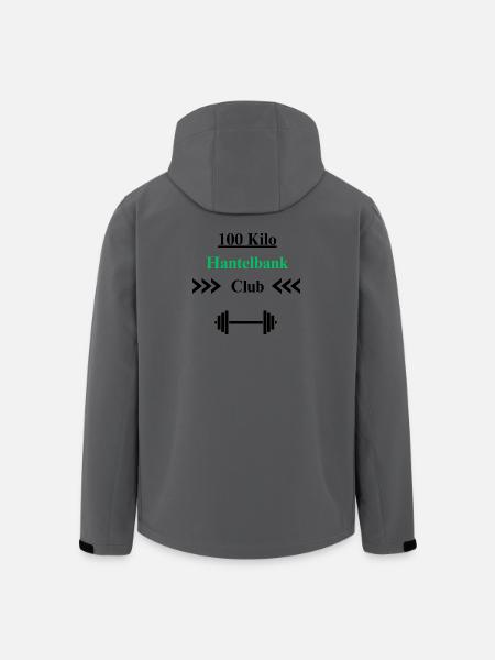 100 Kilo Hantelbank Club - Recycelte Männer Softshell-Jacke von Stanley/Stella - Anthrazit