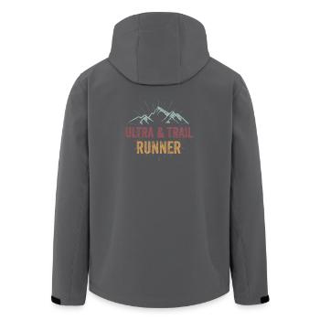 Ultra & Trail Runner - Recycelte Männer Softshell-Jacke von Stanley/Stella - Anthrazit - Hinten - AI Model Male 185 light (185cm)