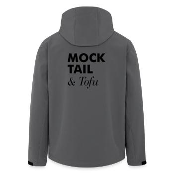 Mocktail tofu Veganer - Recycelte Männer Softshell-Jacke von Stanley/Stella - Anthrazit - Hinten - AI Model Male 185 light (185cm)