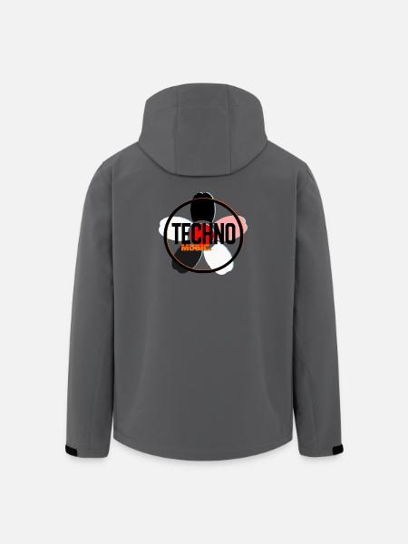Techno Music Circle Logo - Men’s Recycled Softshell Jacket by Stanley/Stella - anthracite