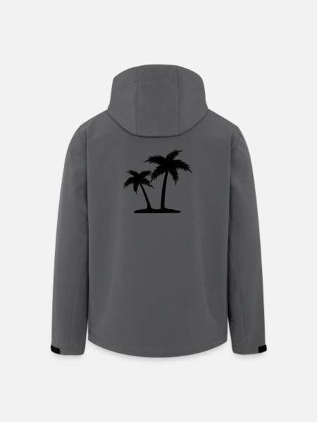 Palmen - Recycelte Männer Softshell-Jacke von Stanley/Stella - Anthrazit