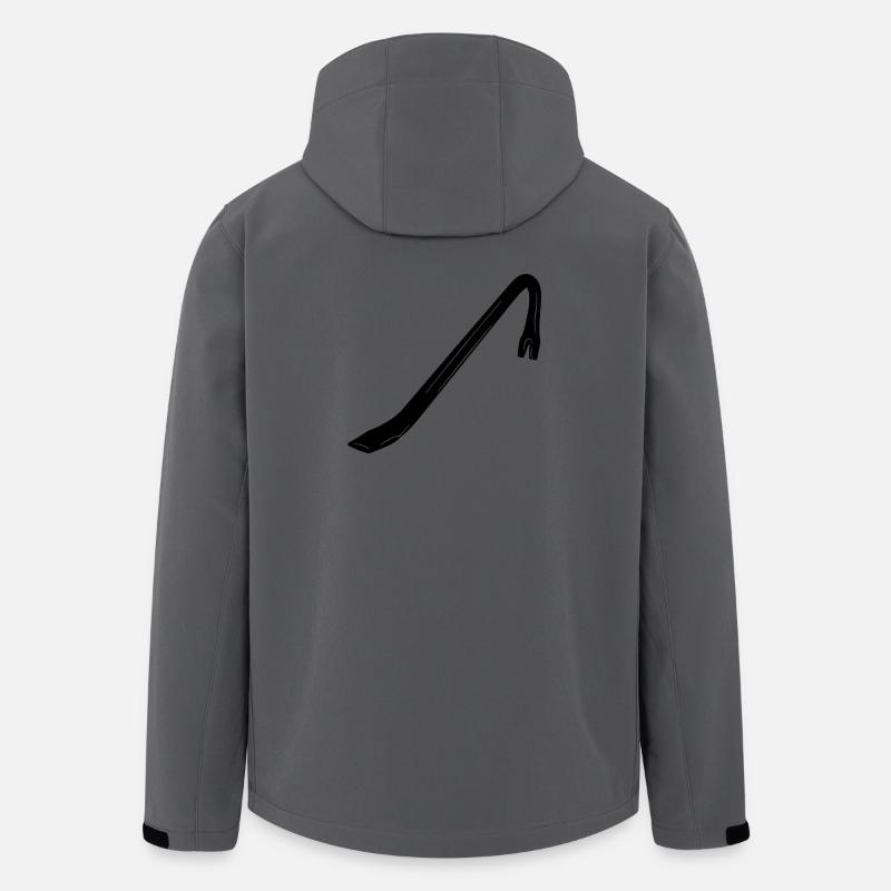 Brechstange eine Brechstange - Recycelte Männer Softshell-Jacke von Stanley/Stella - Anthrazit
