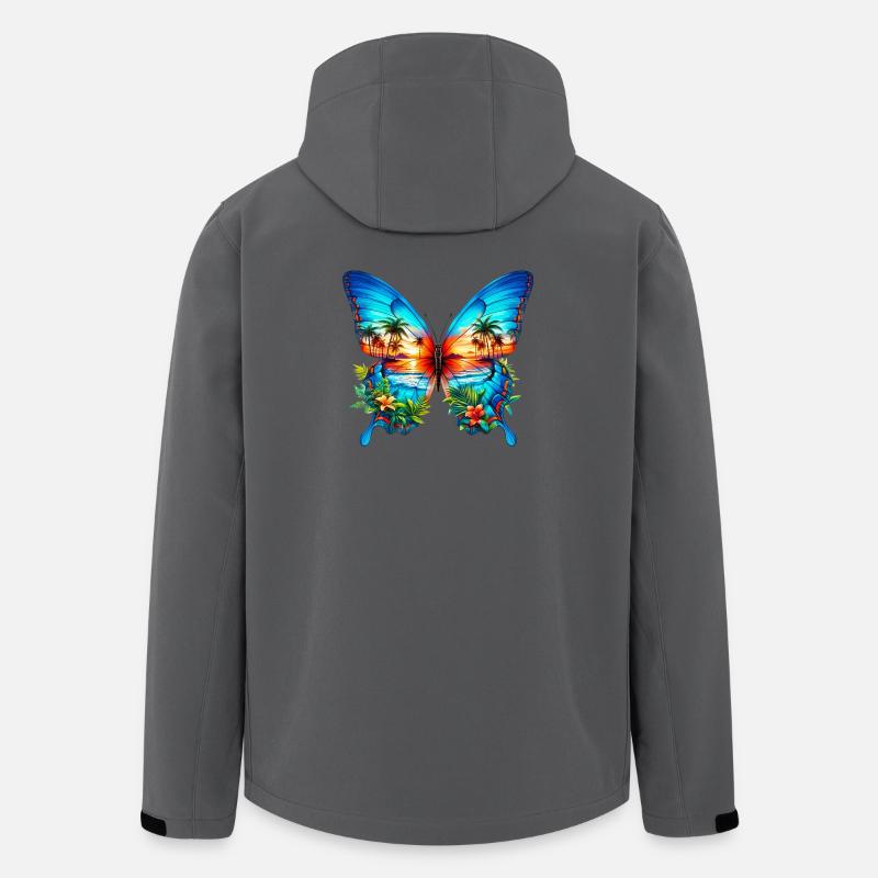 Papillon - Veste softshell homme en polyester recyclé Stanley/Stella - charbon