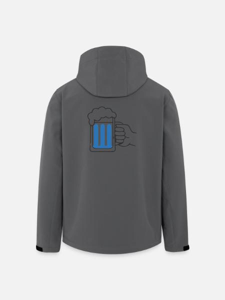 Hand holding beer mug Cheers - Men’s Recycled Softshell Jacket by Stanley/Stella - anthracite