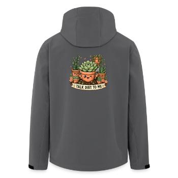 Sprich Dreck Mit Mir, Süße - Recycelte Männer Softshell-Jacke von Stanley/Stella - Anthrazit - Hinten - AI Model Male 185 light (185cm)