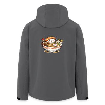 Kawaii Sushi Ramen Jubel - Recycelte Männer Softshell-Jacke von Stanley/Stella - Anthrazit - Hinten - AI Model Male 185 light (185cm)