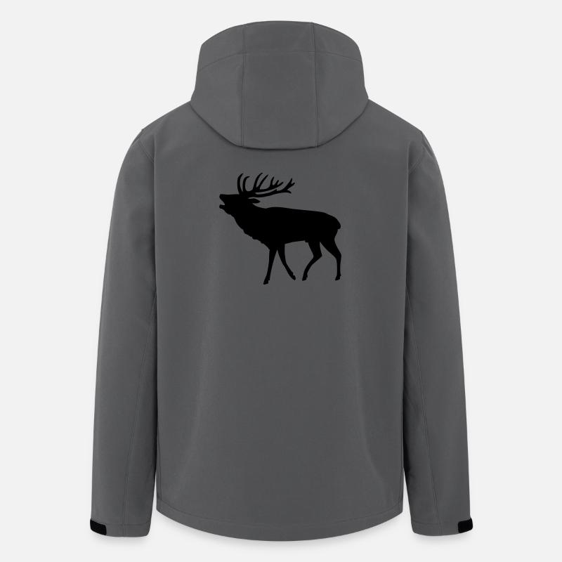 cerf - Veste softshell homme en polyester recyclé Stanley/Stella - charbon