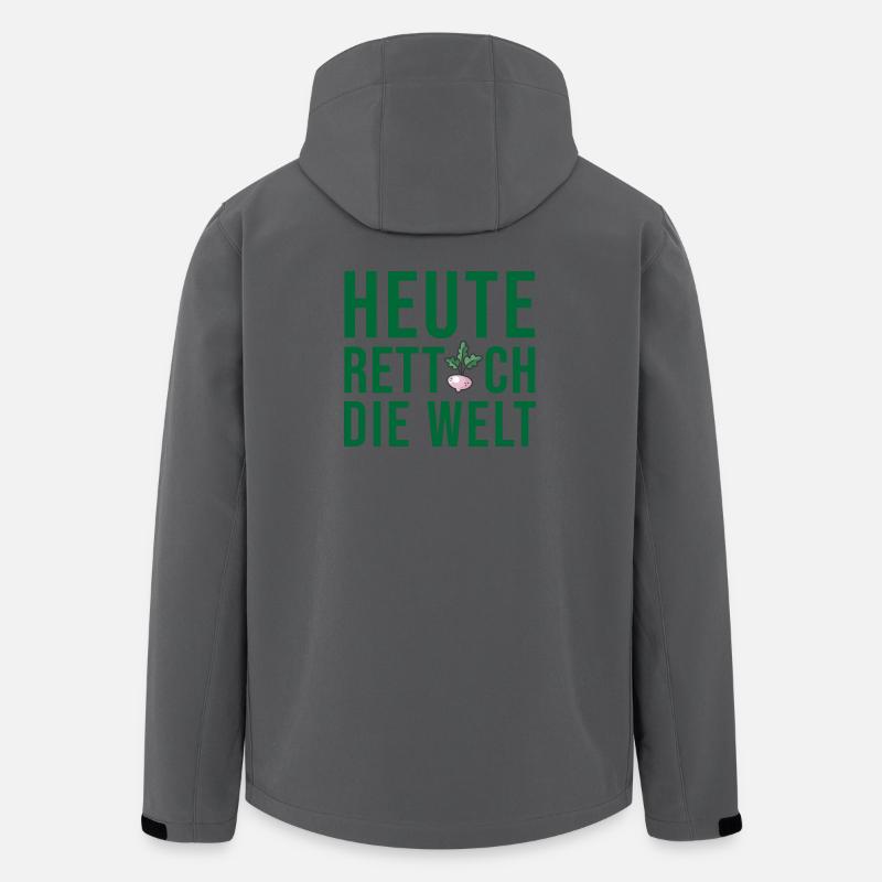 Vegan Vegetarier Sprüche Veganer Lustiger Spruch - Recycelte Männer Softshell-Jacke von Stanley/Stella - Anthrazit
