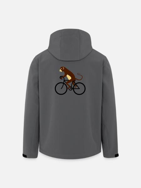 singe - Veste softshell homme en polyester recyclé Stanley/Stella - charbon