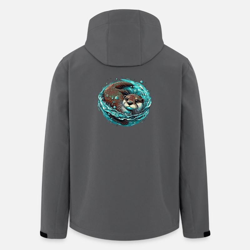 Otter - Recycelte Männer Softshell-Jacke von Stanley/Stella - Anthrazit