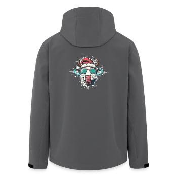 Kuh Weihnachten Lustig - Recycelte Männer Softshell-Jacke von Stanley/Stella - Anthrazit - Hinten - AI Model Male 185 light (185cm)