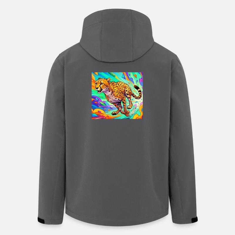 Gepard - Recycelte Männer Softshell-Jacke von Stanley/Stella - Anthrazit