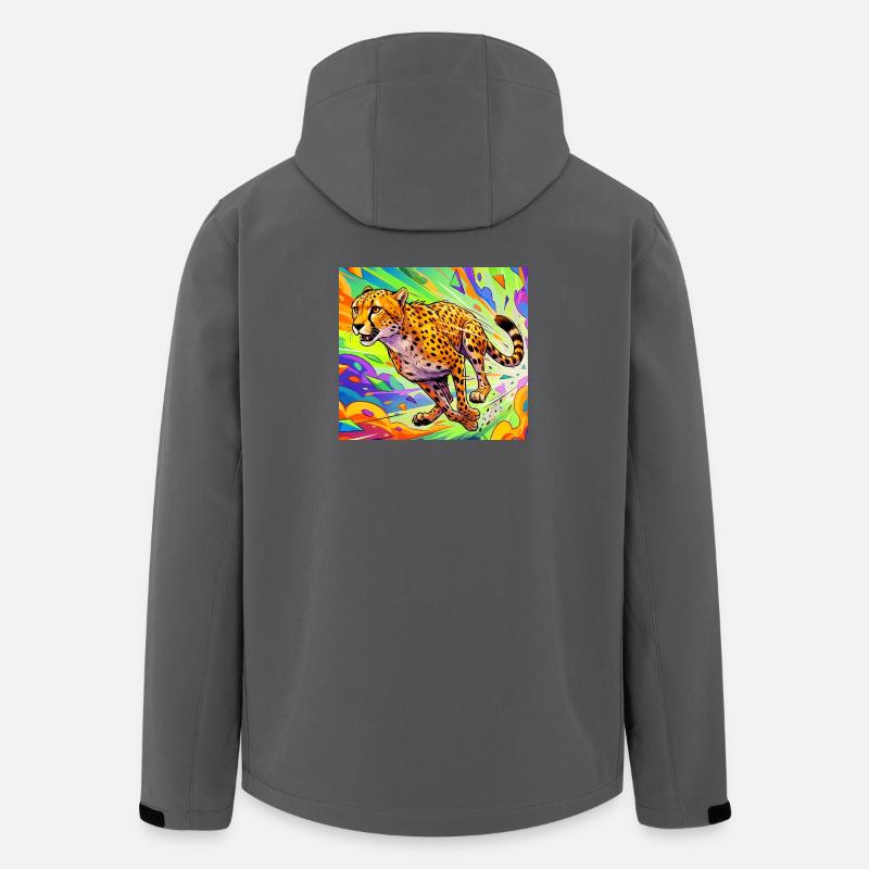 Gepard - Recycelte Männer Softshell-Jacke von Stanley/Stella - Anthrazit