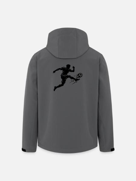 Soccer Silhouette Soccer - Men’s Recycled Softshell Jacket by Stanley/Stella - anthracite
