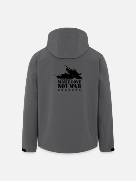 Make love not war 1Clr - Men’s Recycled Softshell Jacket by Stanley/Stella - anthracite