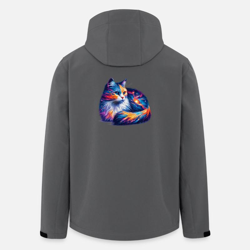 Cat - Men’s Recycled Softshell Jacket by Stanley/Stella - anthracite