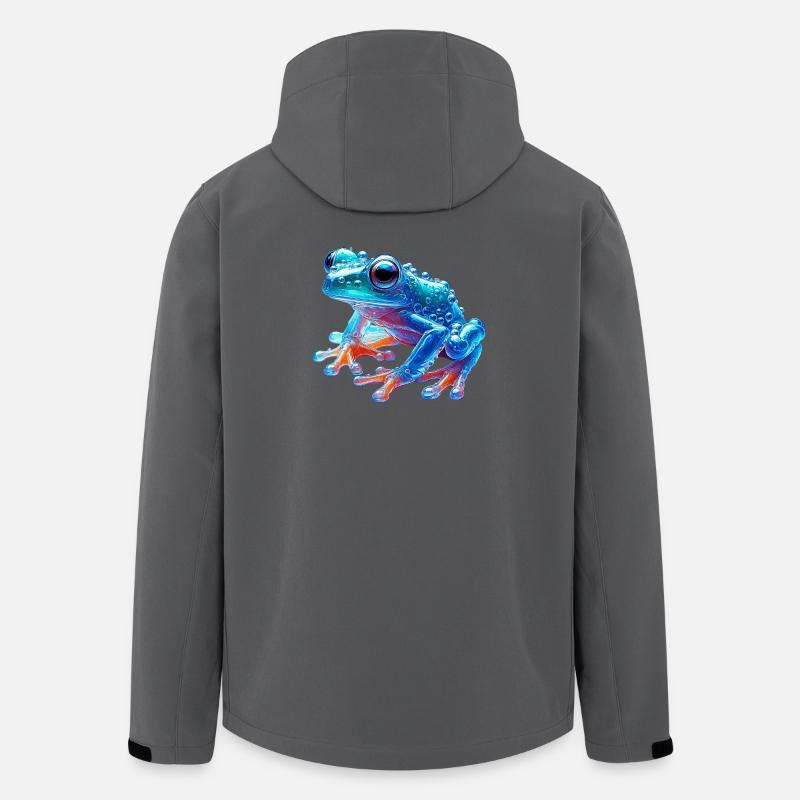 Frosch - Recycelte Männer Softshell-Jacke von Stanley/Stella - Anthrazit