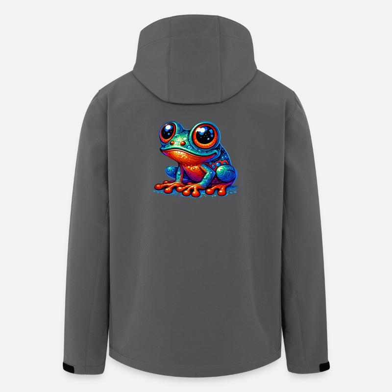 Frosch - Recycelte Männer Softshell-Jacke von Stanley/Stella - Anthrazit