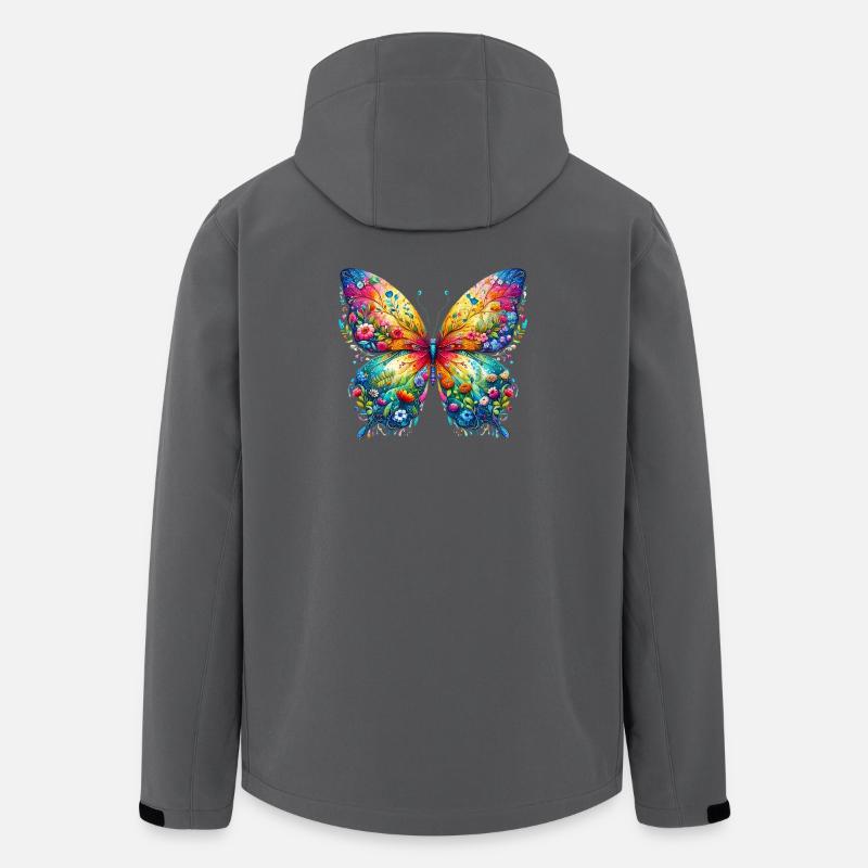 Butterfly - Men’s Recycled Softshell Jacket by Stanley/Stella - anthracite