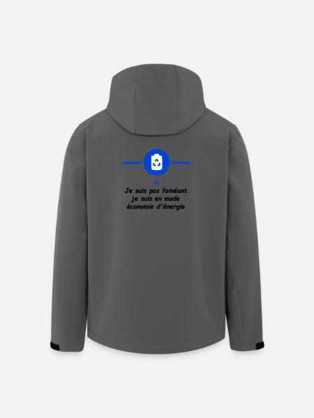 Power Saving Mode - Men’s Recycled Softshell Jacket by Stanley/Stella - anthracite