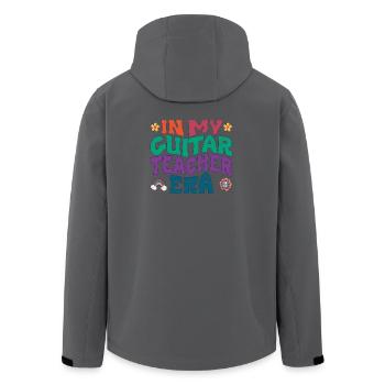 in my guitar teacher era - Men’s Recycled Softshell Jacket by Stanley/Stella - anthracite - Back - AI Model Male 185 light (185cm)