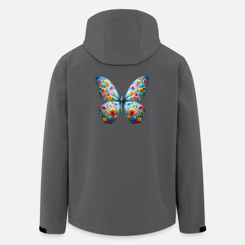 Papillon - Veste softshell homme en polyester recyclé Stanley/Stella - charbon