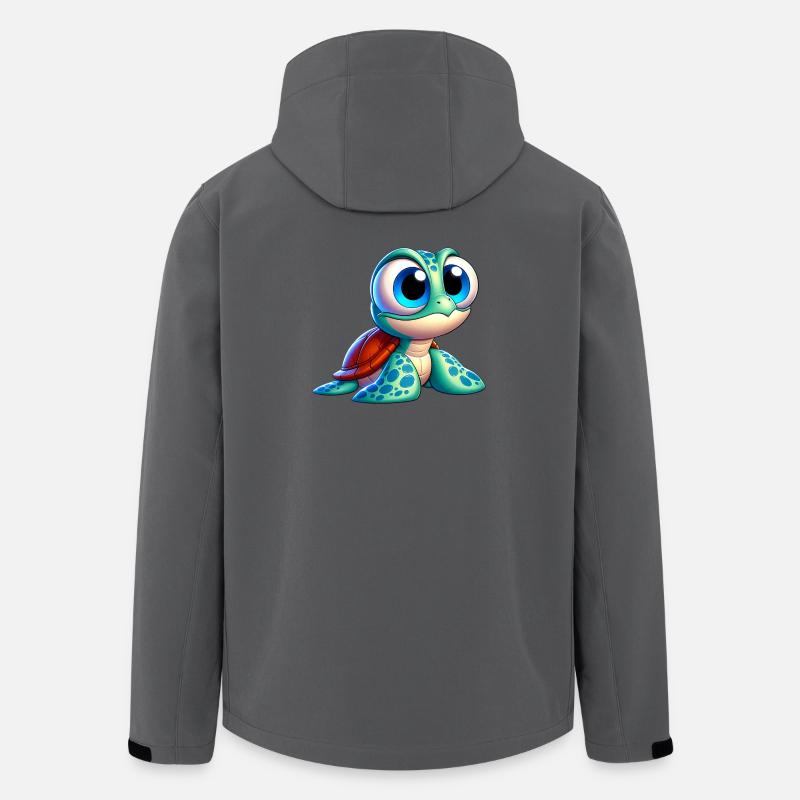 Schildkröte - Recycelte Männer Softshell-Jacke von Stanley/Stella - Anthrazit